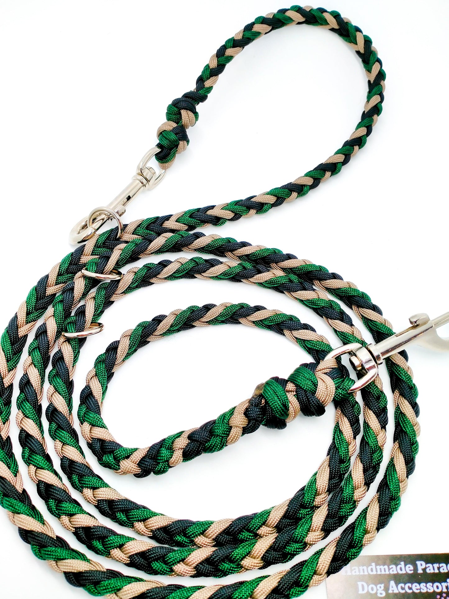 Adjustable Lead - 6 Strand Half Round Braid cords4paws Paracord Handmade Dog Accessories Customizable Made in Germany Shipping worldwide