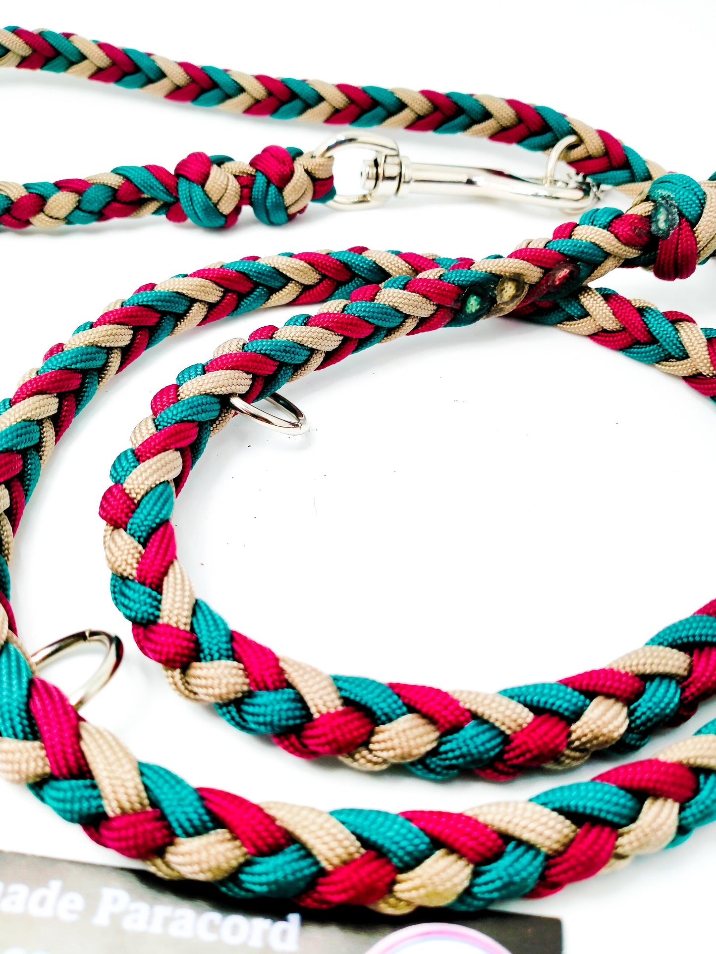 Adjustable Lead - 6 Strand Half Round Braid cords4paws Paracord Handmade Dog Accessories Customizable Made in Germany Shipping worldwide