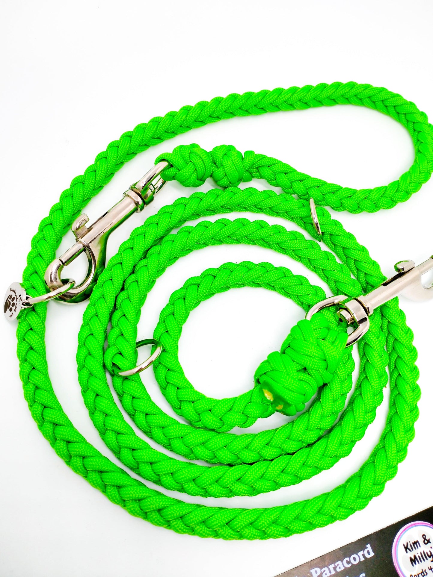 Adjustable Lead - 6 Strand Half Round Braid cords4paws Paracord Handmade Dog Accessories Customizable Made in Germany Shipping worldwide
