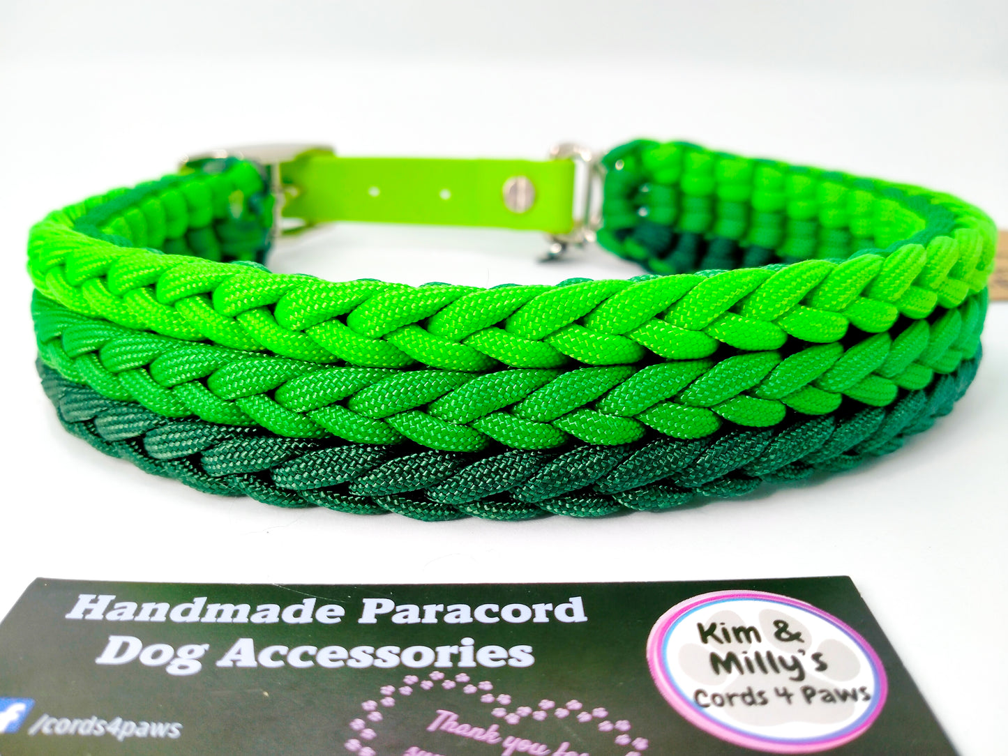 Dog Collar - "Kim's River Bar" Kim & Milly's Cords 4 Paws Paracord Handmade Dog Accessories Customizable Made in Germany Shipping worldwide