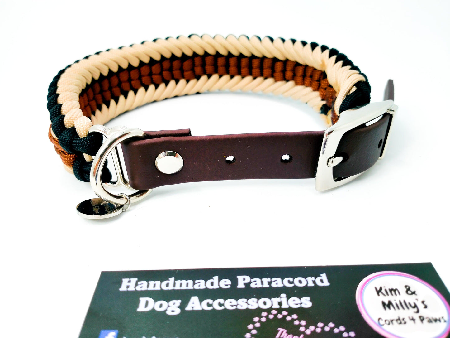 Dog Collar - "Endless Falls" cords4paws Paracord Handmade Dog Accessories Customizable Made in Germany Shipping worldwide
