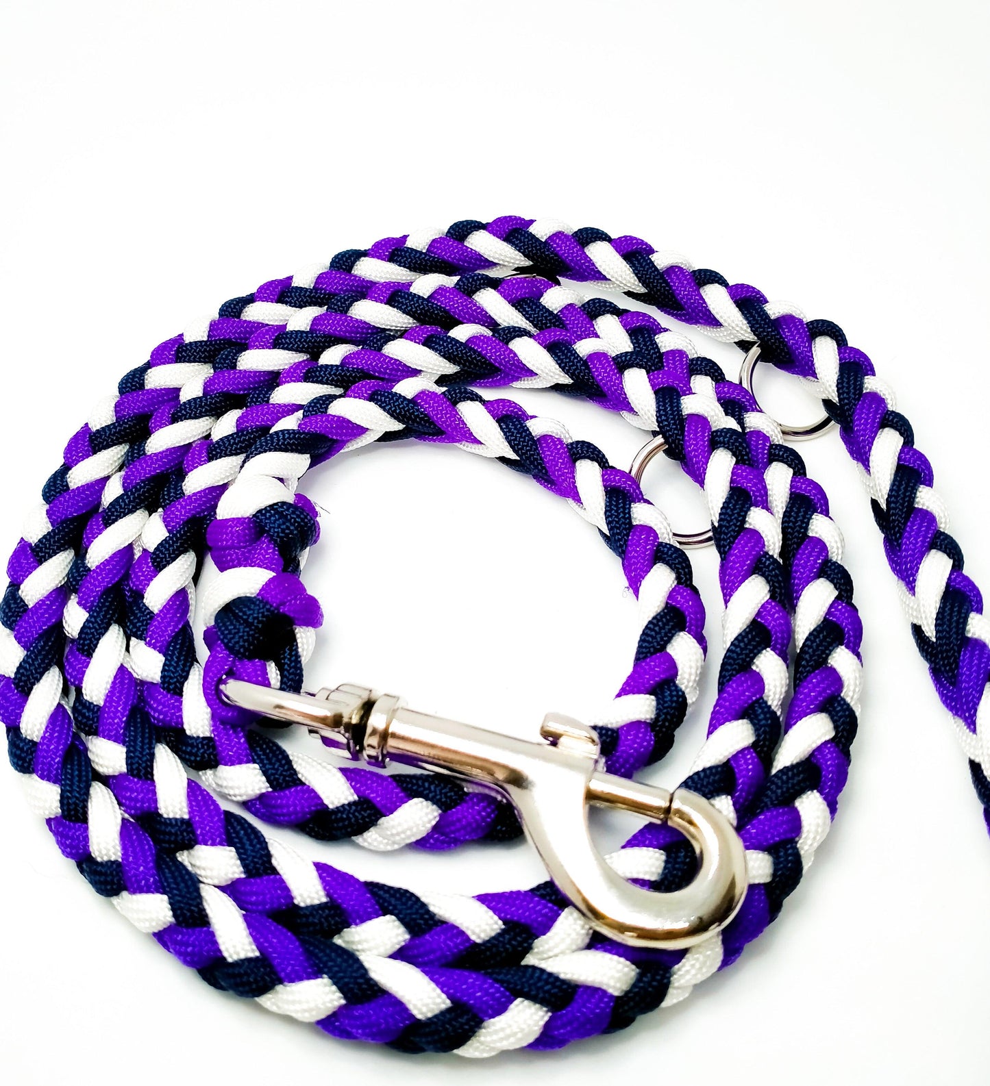Adjustable Lead - 6 Strand Half Round Braid cords4paws Paracord Handmade Dog Accessories Customizable Made in Germany Shipping worldwide