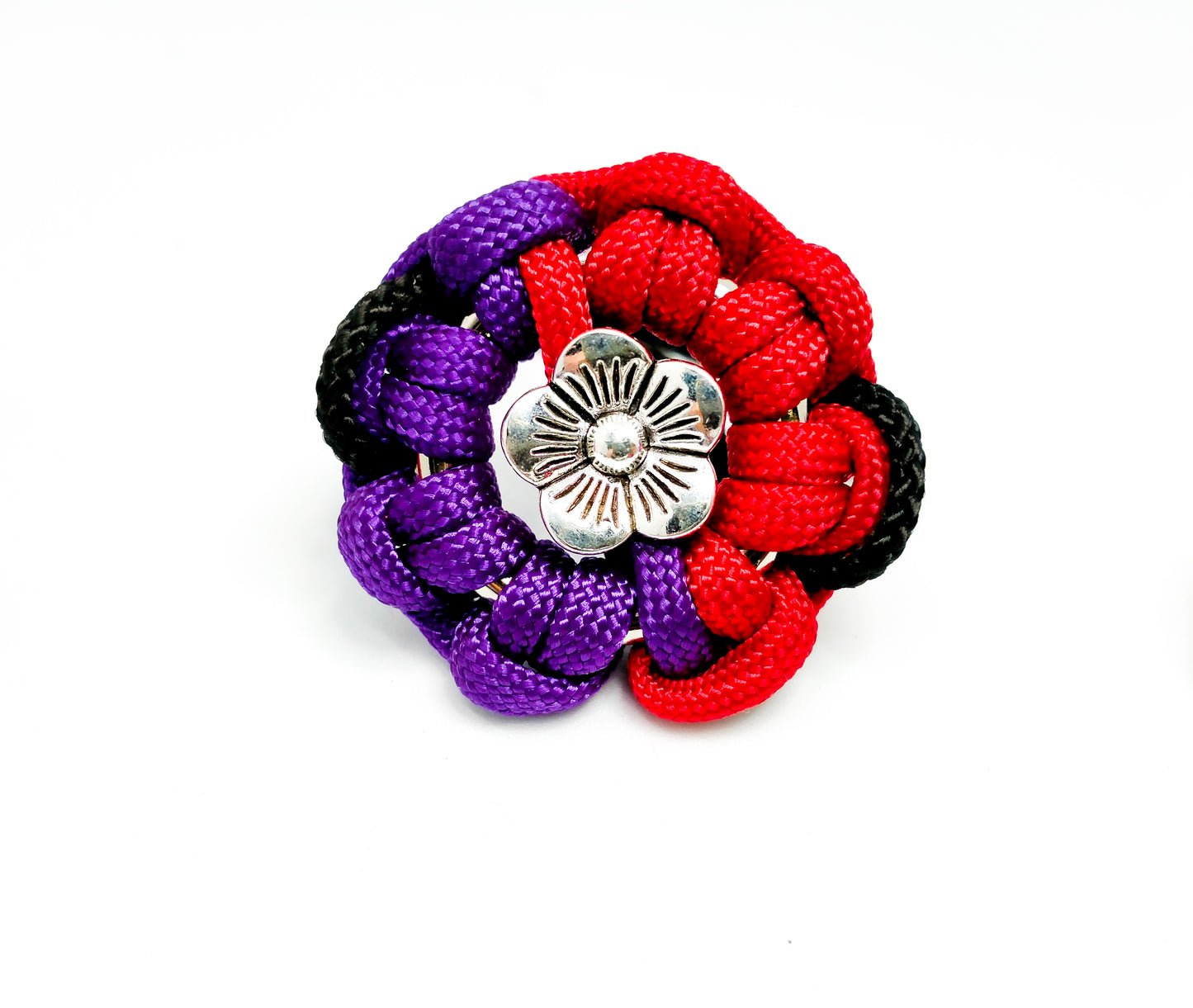 Collar Flower Charm Kim & Milly's Cords 4 Paws Paracord Handmade Dog Accessories Customizable Made in Germany Shipping worldwide