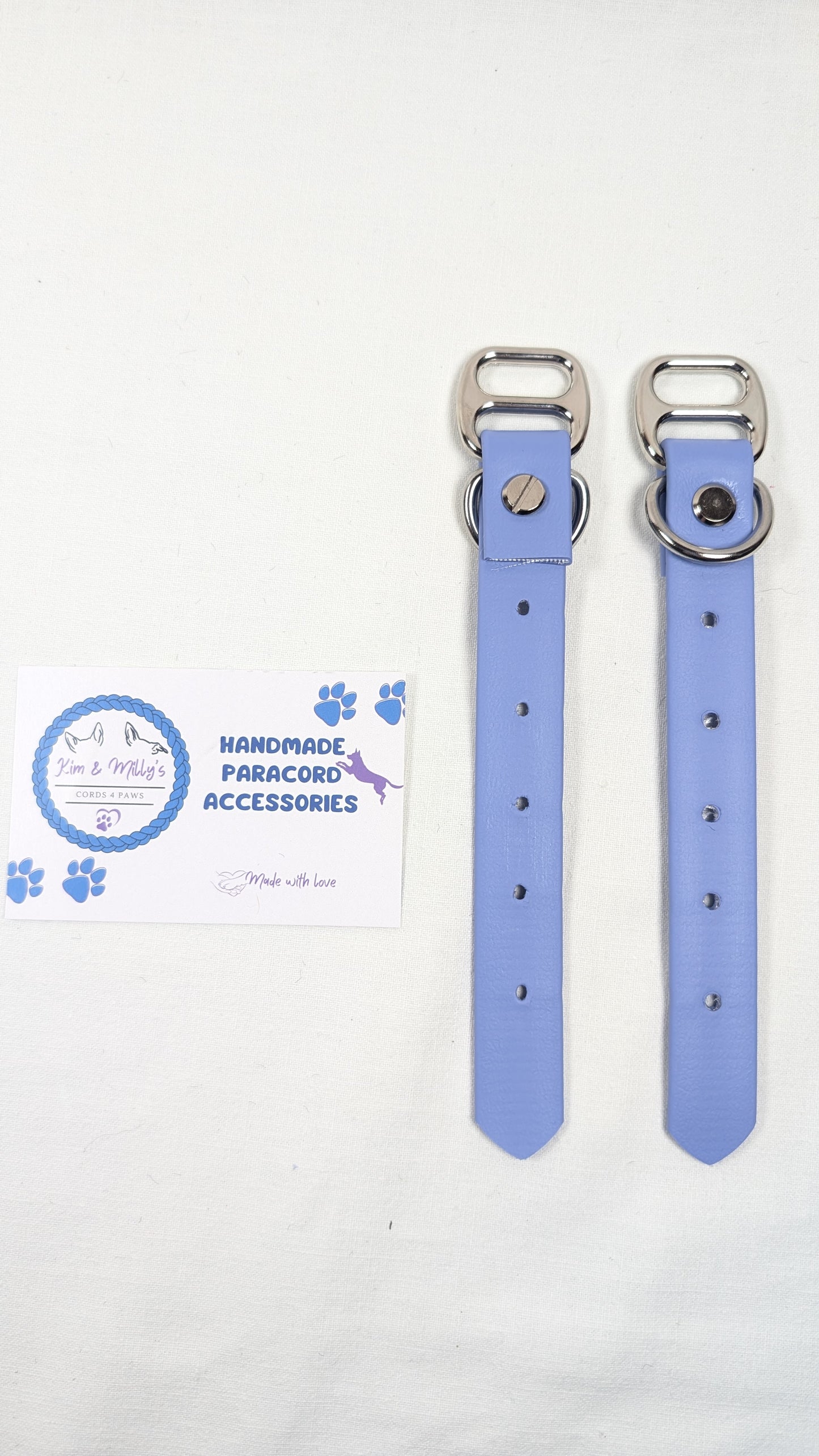BioThane - Adapters 19mm Periwinkle (BU525) Kim & Milly's Cords 4 Paws Paracord Handmade Dog Accessories Customizable Made in Germany Shipping worldwide