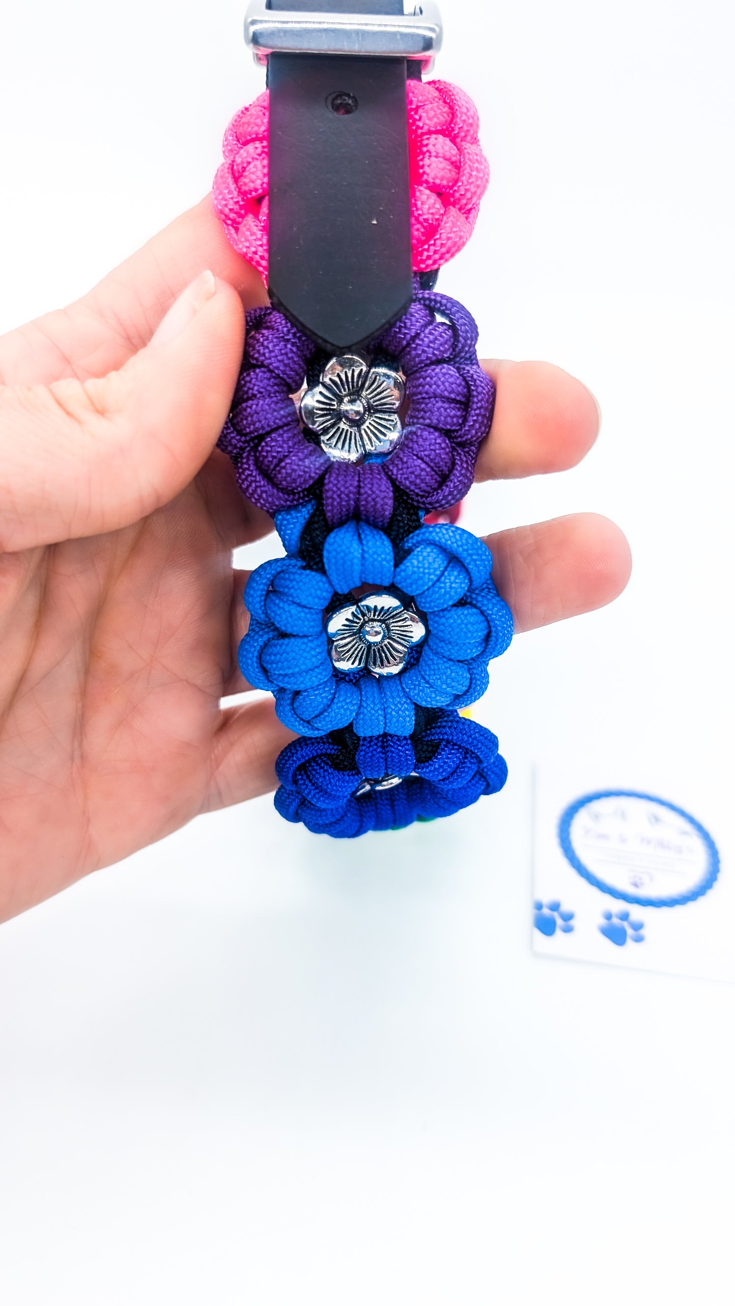DELUXE EDITION: Kimmy's Blooms Collar Kim & Milly's Cords 4 Paws Paracord Handmade Dog Accessories Customizable Made in Germany Shipping worldwide