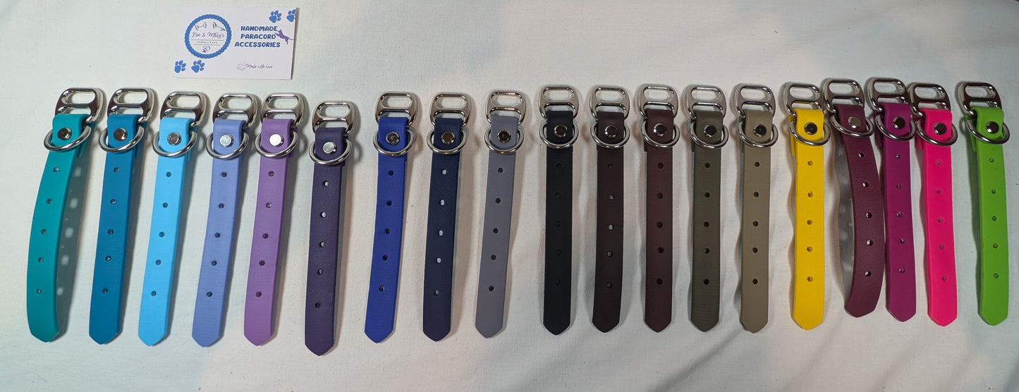 BioThane - Adapters 19mm Kim & Milly's Cords 4 Paws Paracord Handmade Dog Accessories Customizable Made in Germany Shipping worldwide