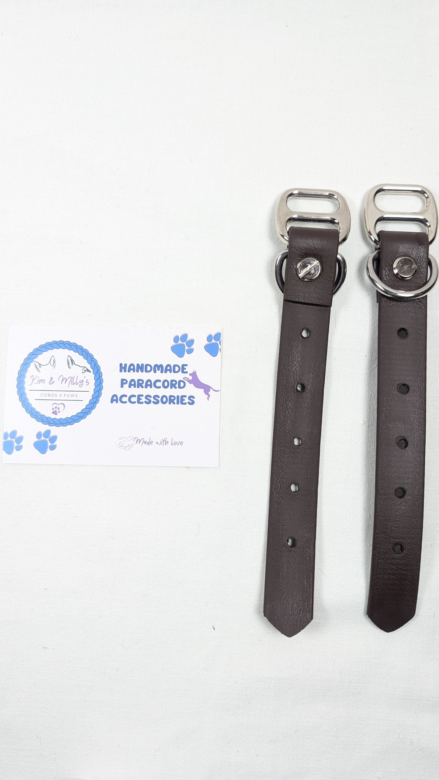 BioThane - Adapters 19mm Dark Chocolate (BR523) Kim & Milly's Cords 4 Paws Paracord Handmade Dog Accessories Customizable Made in Germany Shipping worldwide