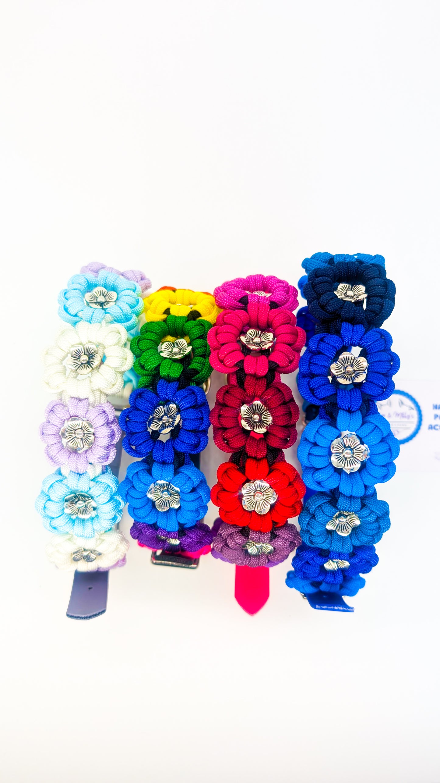 DELUXE EDITION: Kimmy's Blooms Collar Kim & Milly's Cords 4 Paws Paracord Handmade Dog Accessories Customizable Made in Germany Shipping worldwide