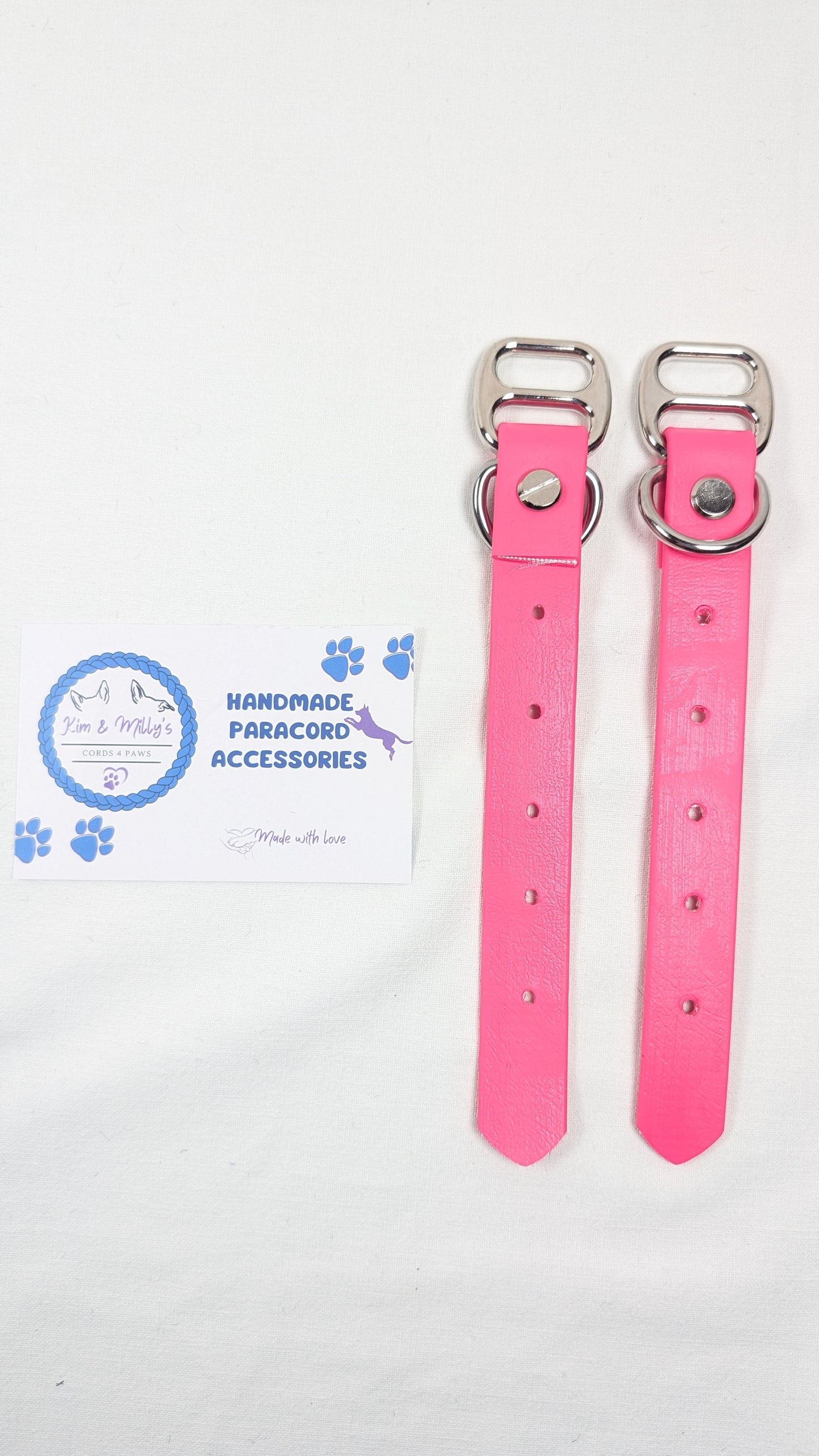 BioThane - Adapters 19mm Neon-Pink (PK521) Kim & Milly's Cords 4 Paws Paracord Handmade Dog Accessories Customizable Made in Germany Shipping worldwide