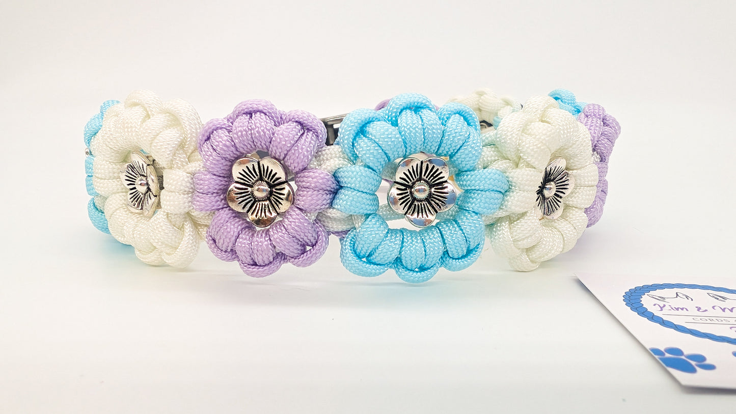 DELUXE EDITION: Kimmy's Blooms Collar Kim & Milly's Cords 4 Paws Paracord Handmade Dog Accessories Customizable Made in Germany Shipping worldwide