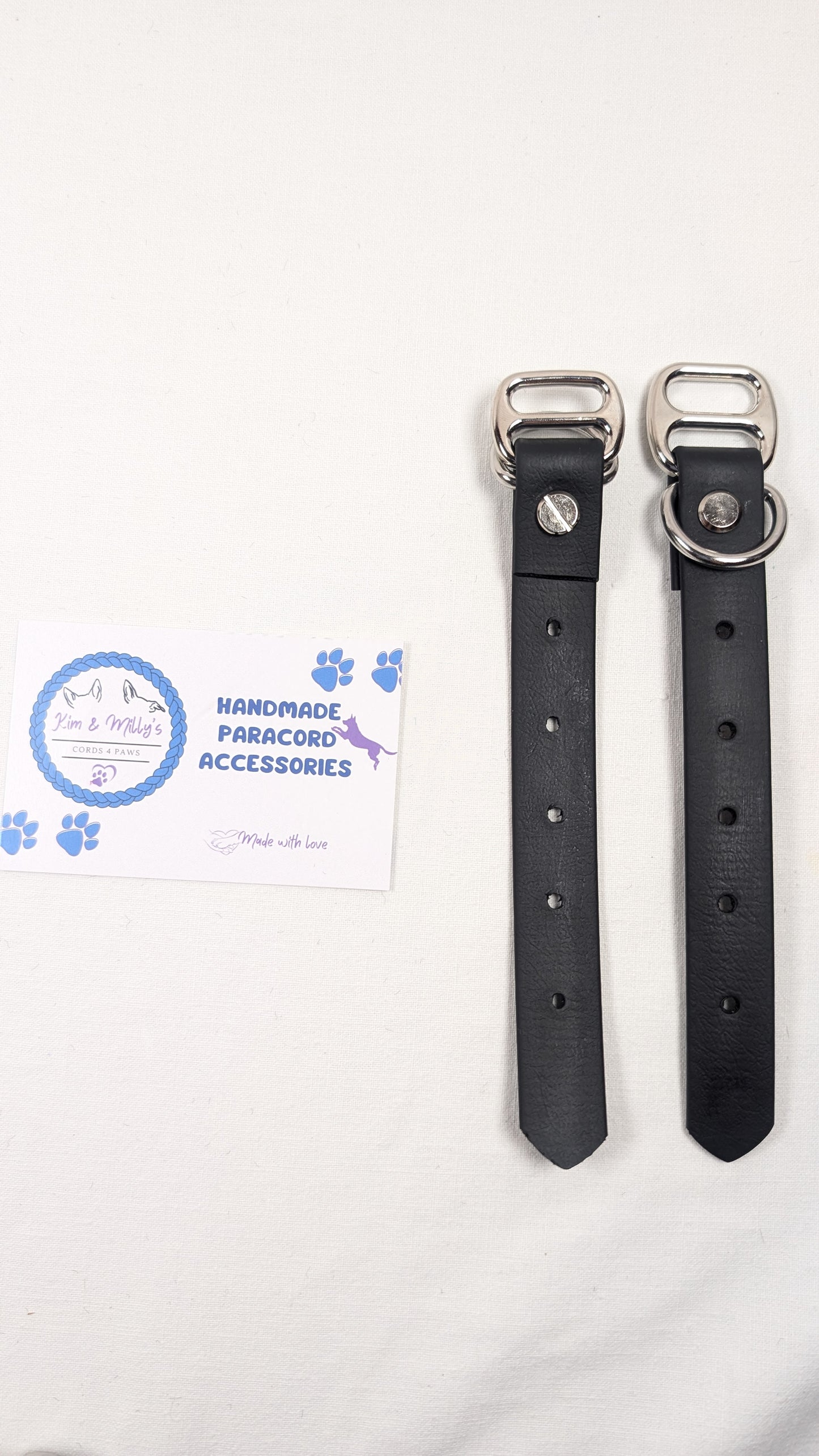 BioThane - Adapters 19mm Black (BL520) Kim & Milly's Cords 4 Paws Paracord Handmade Dog Accessories Customizable Made in Germany Shipping worldwide