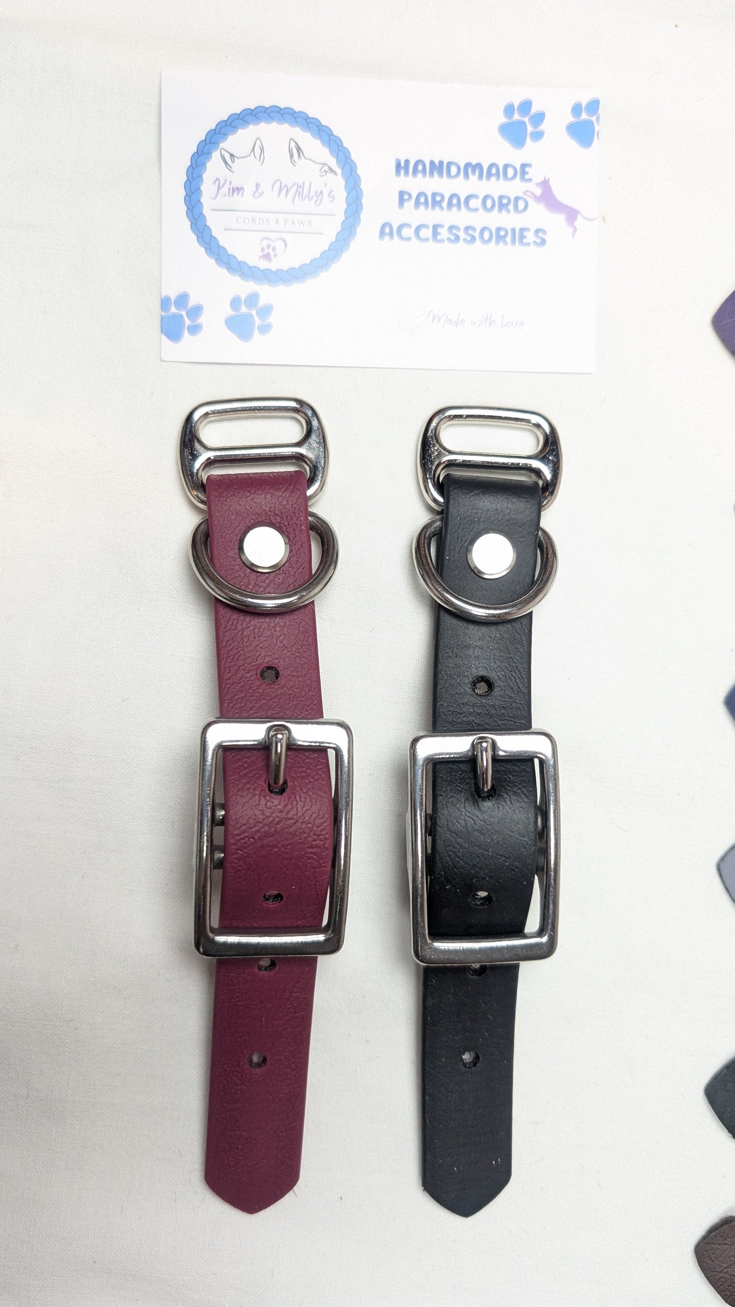 BioThane - Adapters 19mm Kim & Milly's Cords 4 Paws Paracord Handmade Dog Accessories Customizable Made in Germany Shipping worldwide