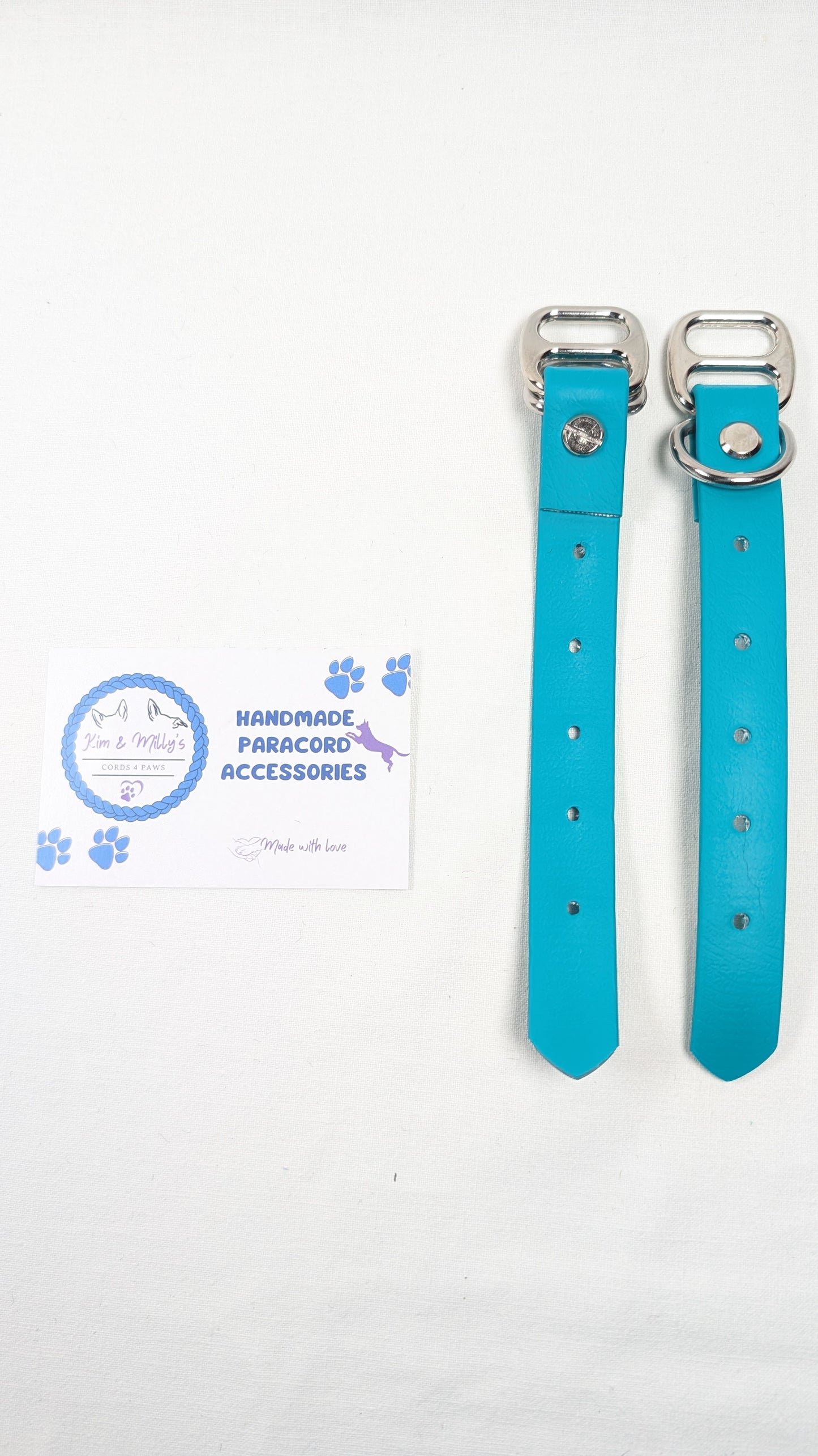 BioThane - Adapters 19mm Petrol Teal (TE521) Kim & Milly's Cords 4 Paws Paracord Handmade Dog Accessories Customizable Made in Germany Shipping worldwide