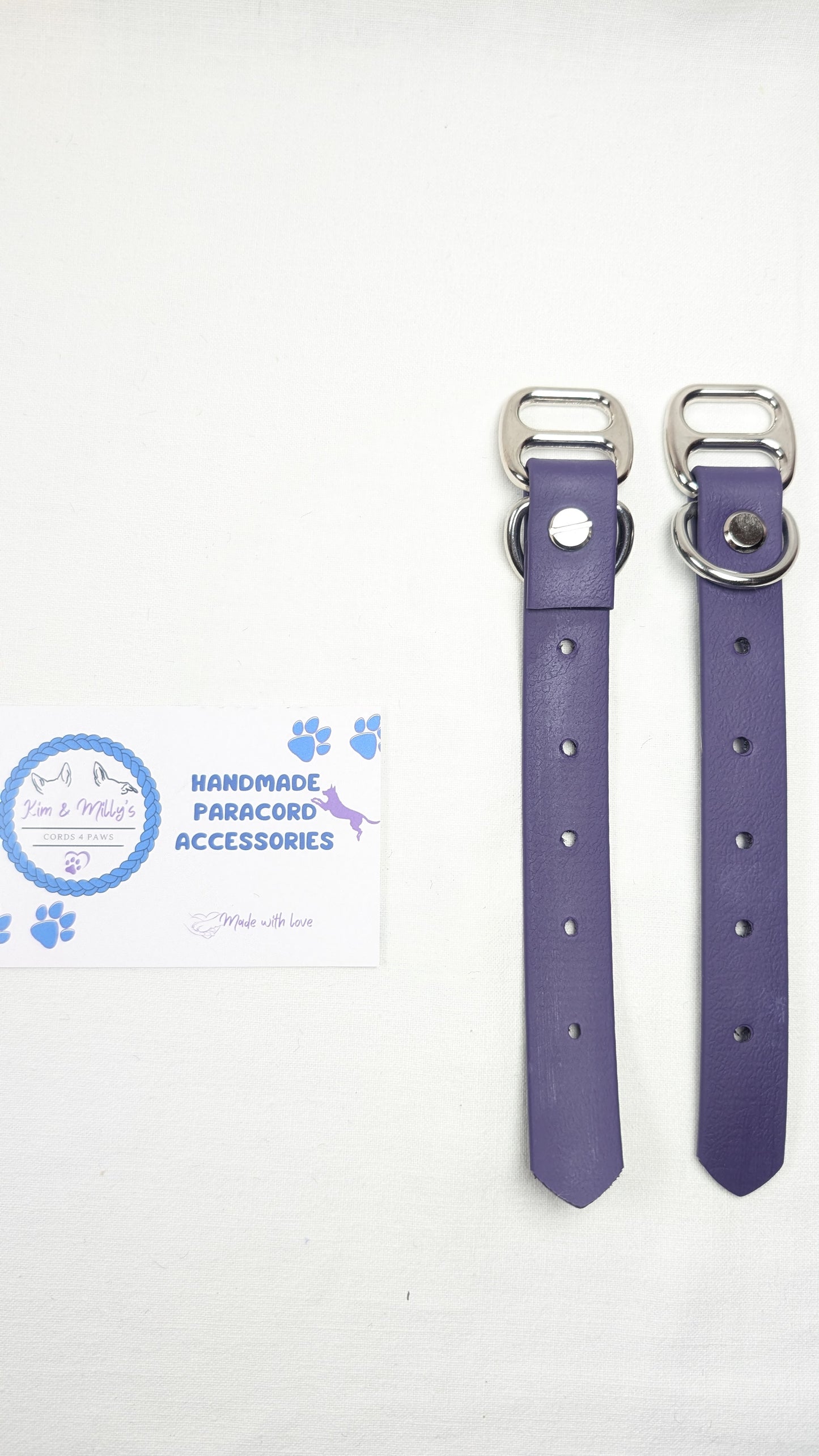 BioThane - Adapters 19mm Violet (VI521) Kim & Milly's Cords 4 Paws Paracord Handmade Dog Accessories Customizable Made in Germany Shipping worldwide