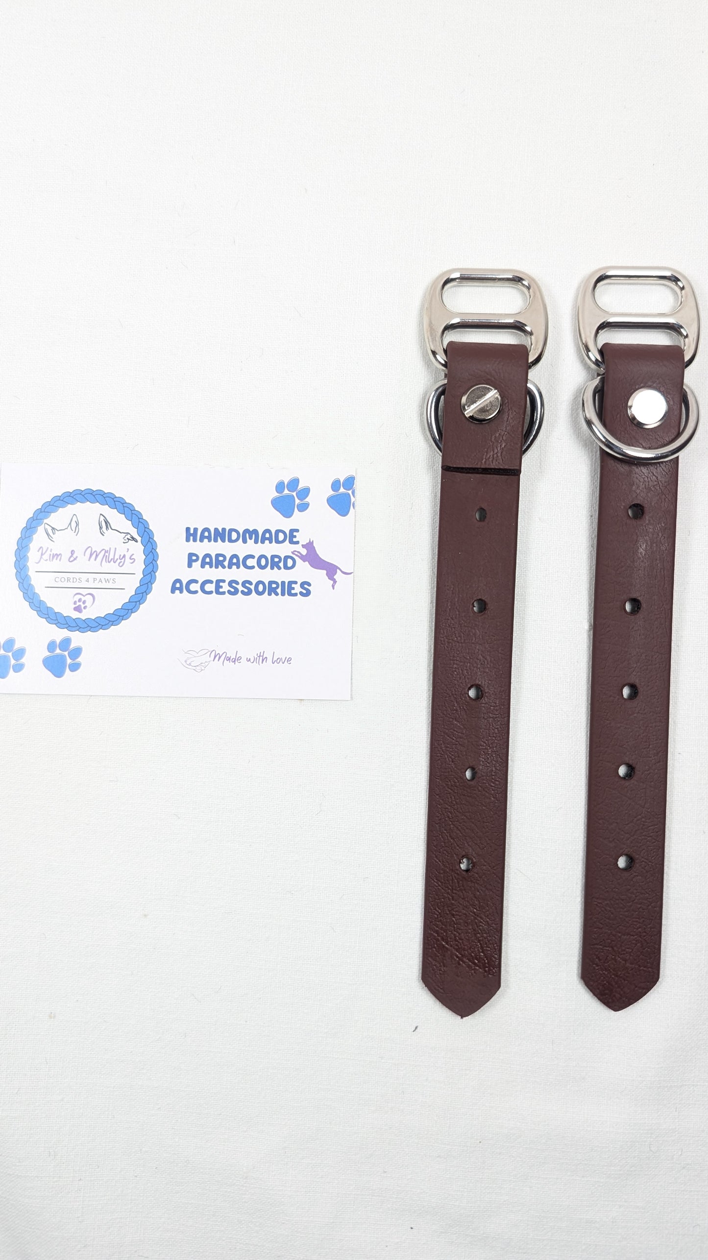 BioThane - Adapters 19mm Saddle Brown (BR526) Kim & Milly's Cords 4 Paws Paracord Handmade Dog Accessories Customizable Made in Germany Shipping worldwide