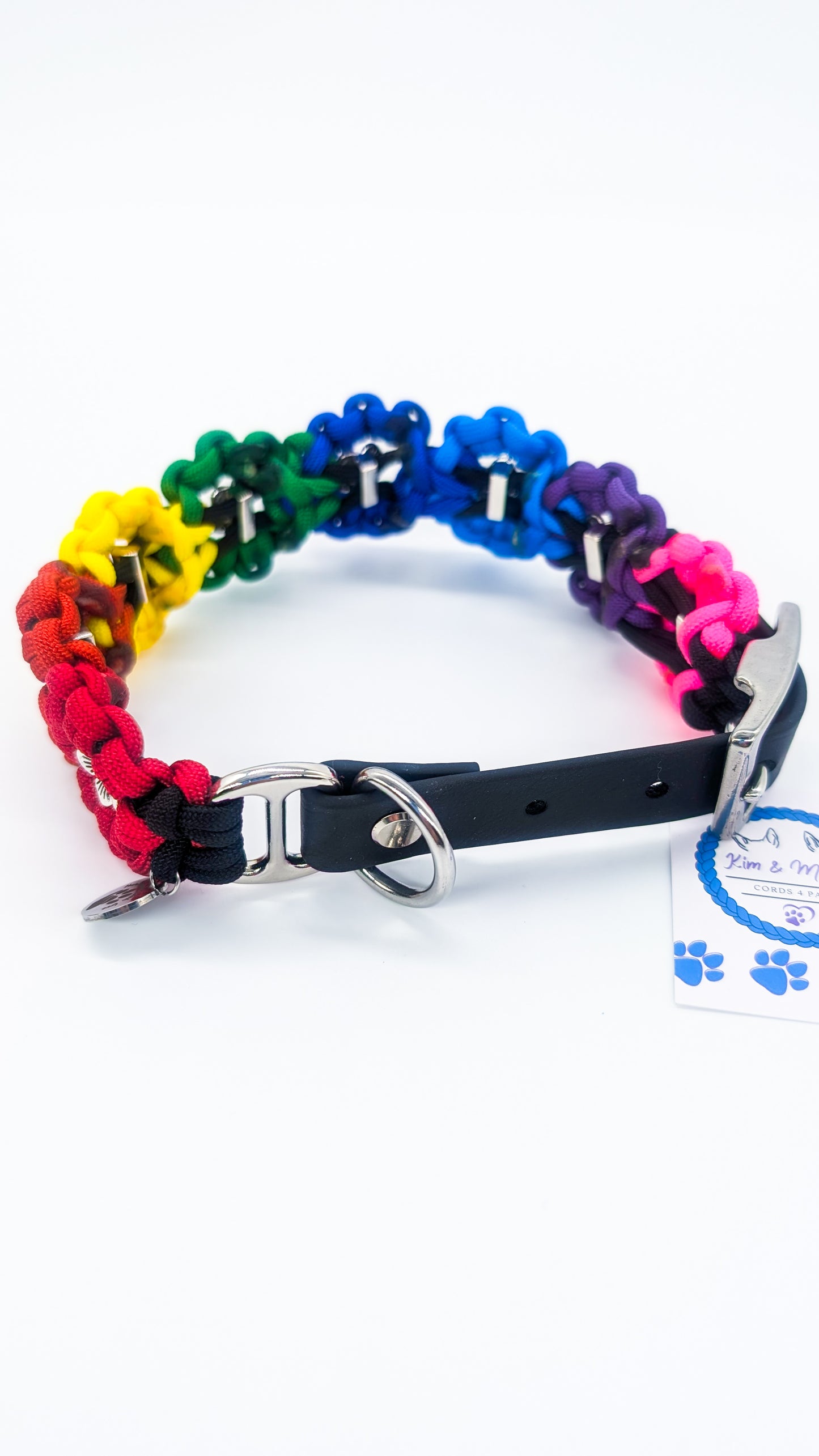 DELUXE EDITION: Kimmy's Blooms Collar Kim & Milly's Cords 4 Paws Paracord Handmade Dog Accessories Customizable Made in Germany Shipping worldwide