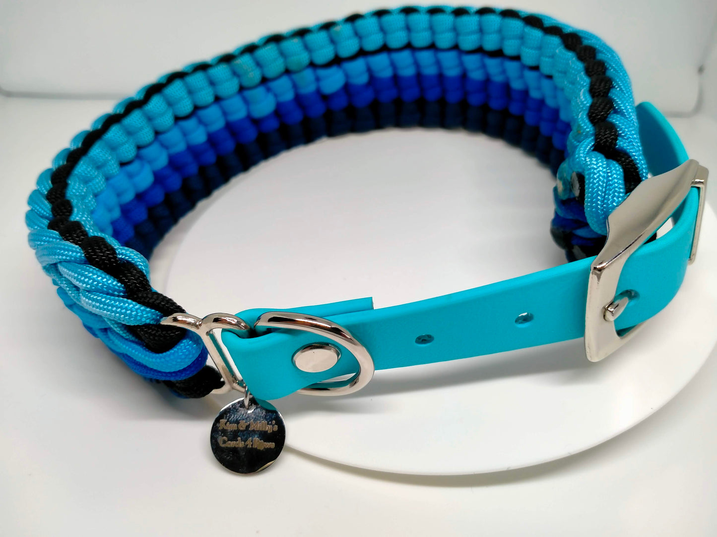 Dog Collar - "Kim's River Bar" Kim & Milly's Cords 4 Paws Paracord Handmade Dog Accessories Customizable Made in Germany Shipping worldwide