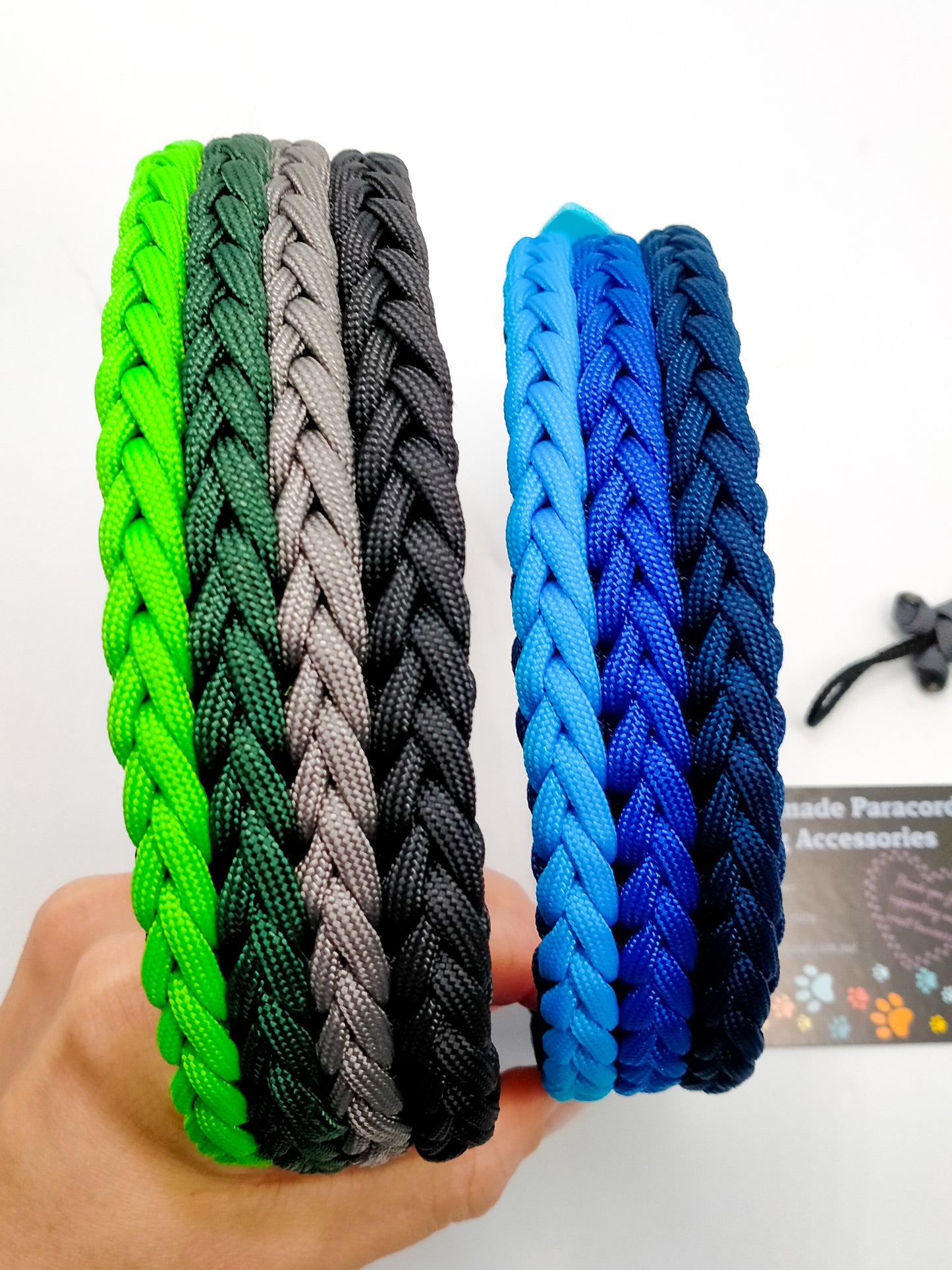 Dog Collar - "Kim's River Bar" Kim & Milly's Cords 4 Paws Paracord Handmade Dog Accessories Customizable Made in Germany Shipping worldwide