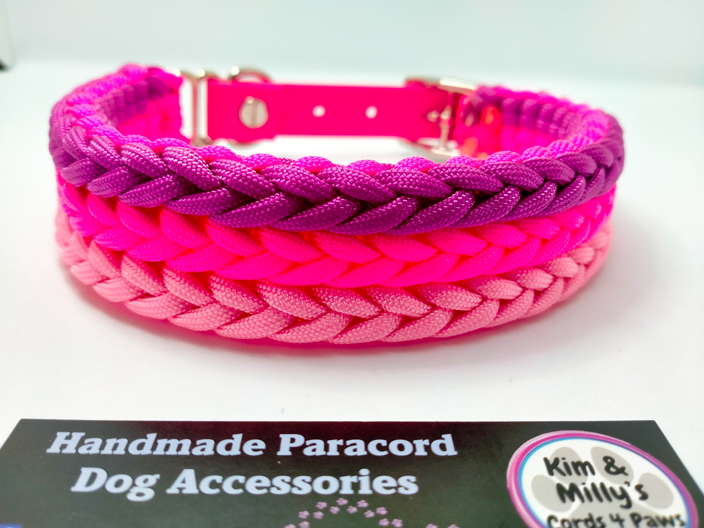 Dog Collar - "Kim's River Bar" Kim & Milly's Cords 4 Paws Paracord Handmade Dog Accessories Customizable Made in Germany Shipping worldwide