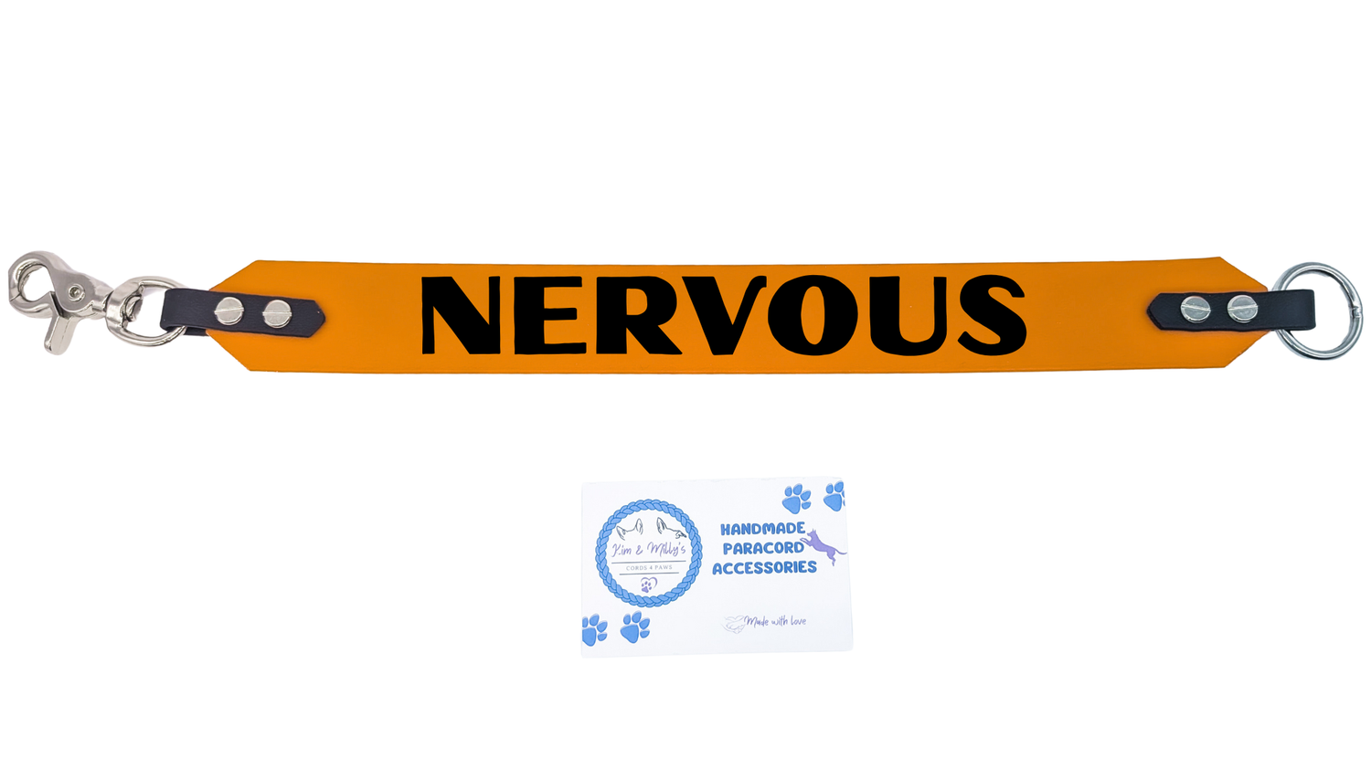 LettingYouKnow® - Leash Label Kim & Milly's Cords 4 Paws Paracord Handmade Dog Accessories Customizable Made in Germany Shipping worldwide