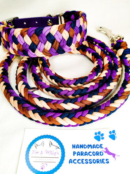 Vorgefertigter Artikel: verstellbare Herringbone Leine, Tan, Chocolote Brown, Purple, Midnight Blue, 1,35 m