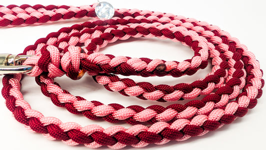 Pre Made Lead: 4 Strand Lead, 1.60m Kim & Milly's Cords 4 Paws Paracord Handmade Dog Accessories Customizable Made in Germany Shipping worldwide