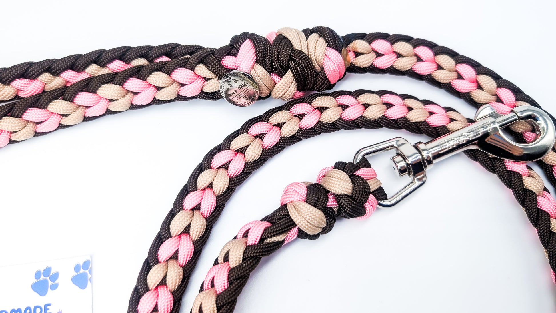 Pre Made Lead: Leading Hearts, 1.40m Kim & Milly's Cords 4 Paws Paracord Handmade Dog Accessories Customizable Made in Germany Shipping worldwide