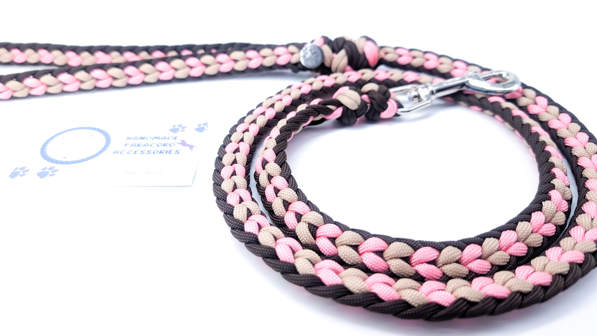 Pre Made Lead: Leading Hearts, 1.40m Kim & Milly's Cords 4 Paws Paracord Handmade Dog Accessories Customizable Made in Germany Shipping worldwide