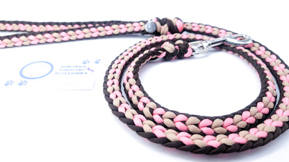 Pre Made Lead: Leading Hearts, 1.40m Kim & Milly's Cords 4 Paws Paracord Handmade Dog Accessories Customizable Made in Germany Shipping worldwide