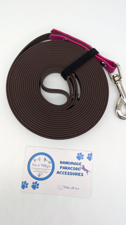 Pre-Made 5m BioThane Long Lines Kim & Milly's Cords 4 Paws Paracord Handmade Dog Accessories Customizable Made in Germany Shipping worldwide