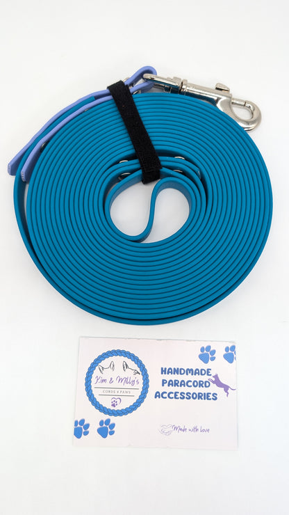 Pre-Made 5m BioThane Long Lines Kim & Milly's Cords 4 Paws Paracord Handmade Dog Accessories Customizable Made in Germany Shipping worldwide