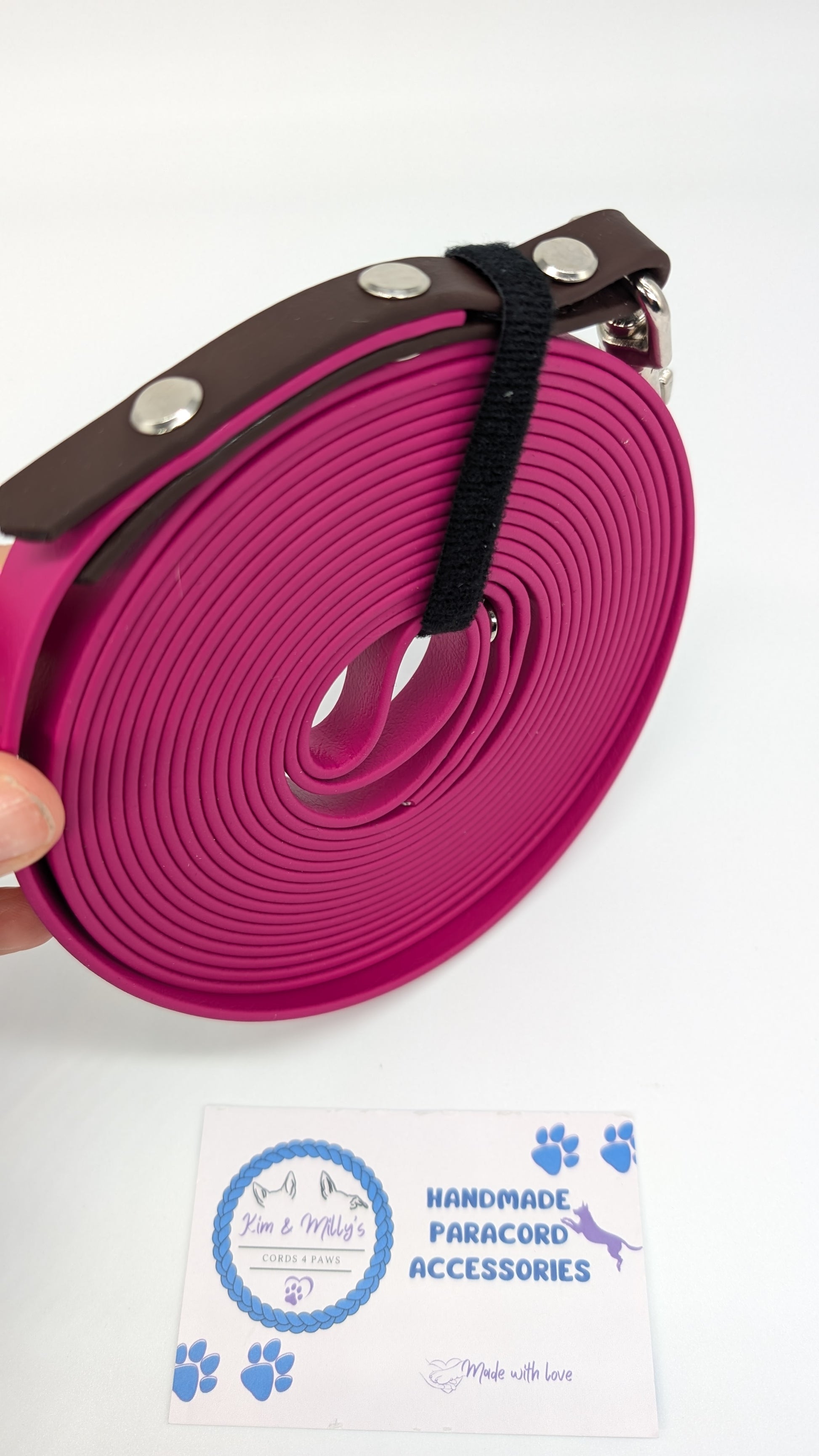 Pre-Made 5m BioThane Long Lines Berry Kim & Milly's Cords 4 Paws Paracord Handmade Dog Accessories Customizable Made in Germany Shipping worldwide