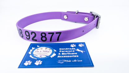 HomeSafe – personalisiertes BioThane® Halsband